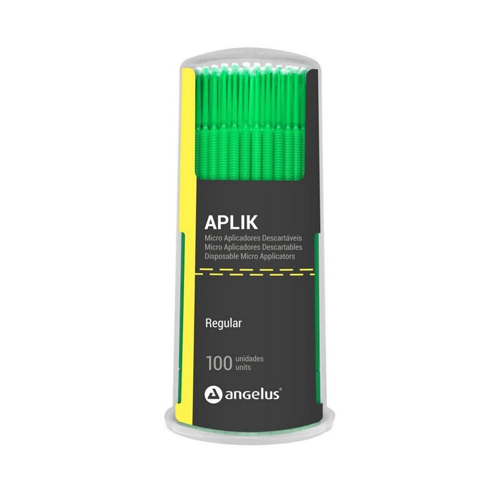 Aplicador Regular Verde Com 100 Un Aplik - Angelus