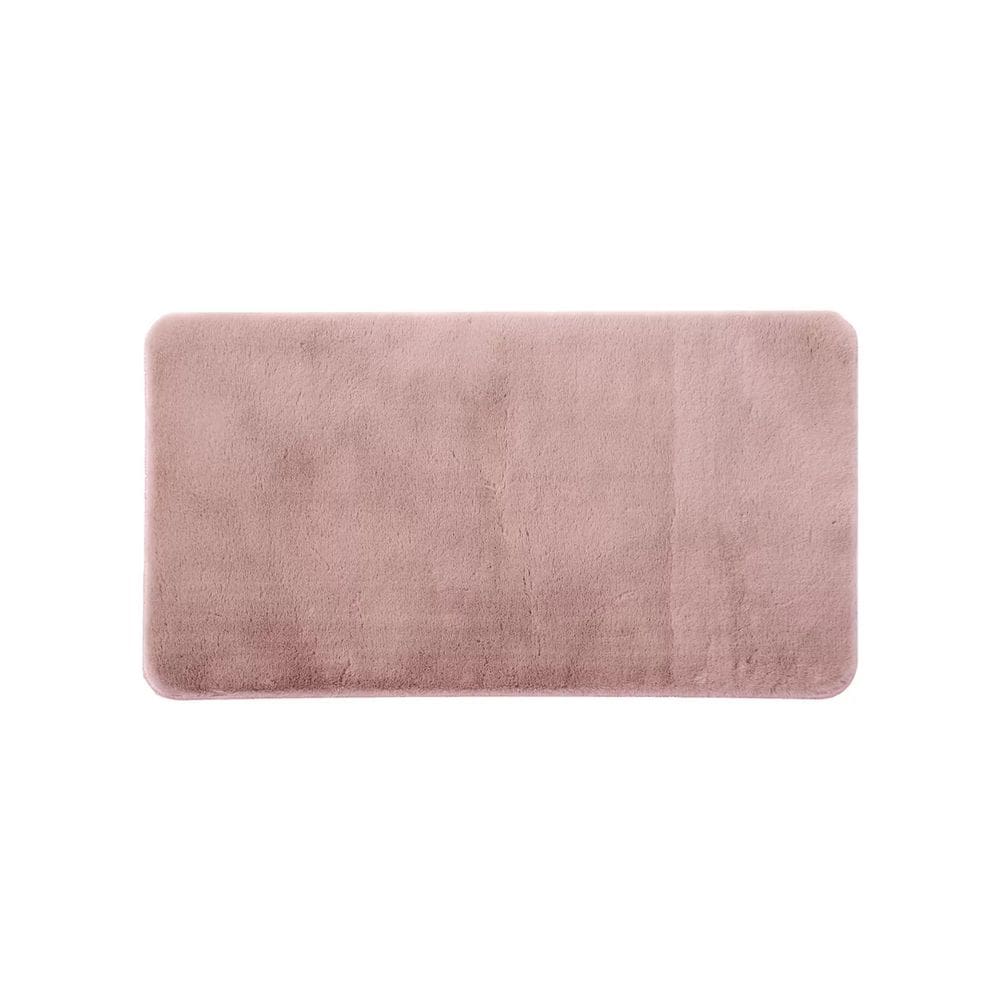Tapete Passadeira Pele De Coelho Melody Jolitex Rosa 66x180cm