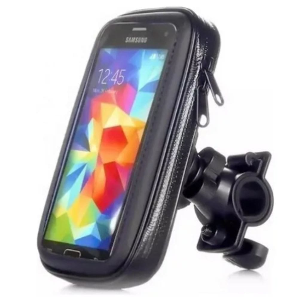 Suporte de Celular para Moto e Bicicleta até 6.6`` Capa a prova d`água impermeável