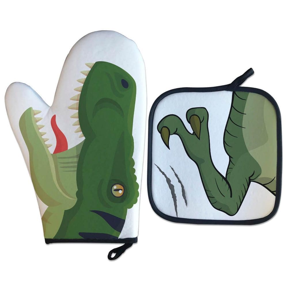 Luva Térmica Dinossauro T-Rex Cozinha Geek