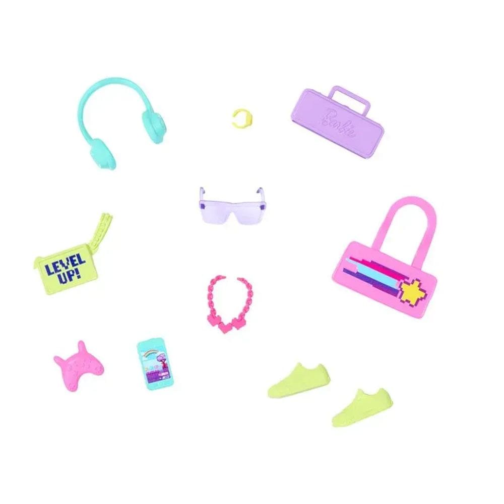 Conjunto de Acessorios Barbie - Bolsa Rosa- GWD98 MATTEL