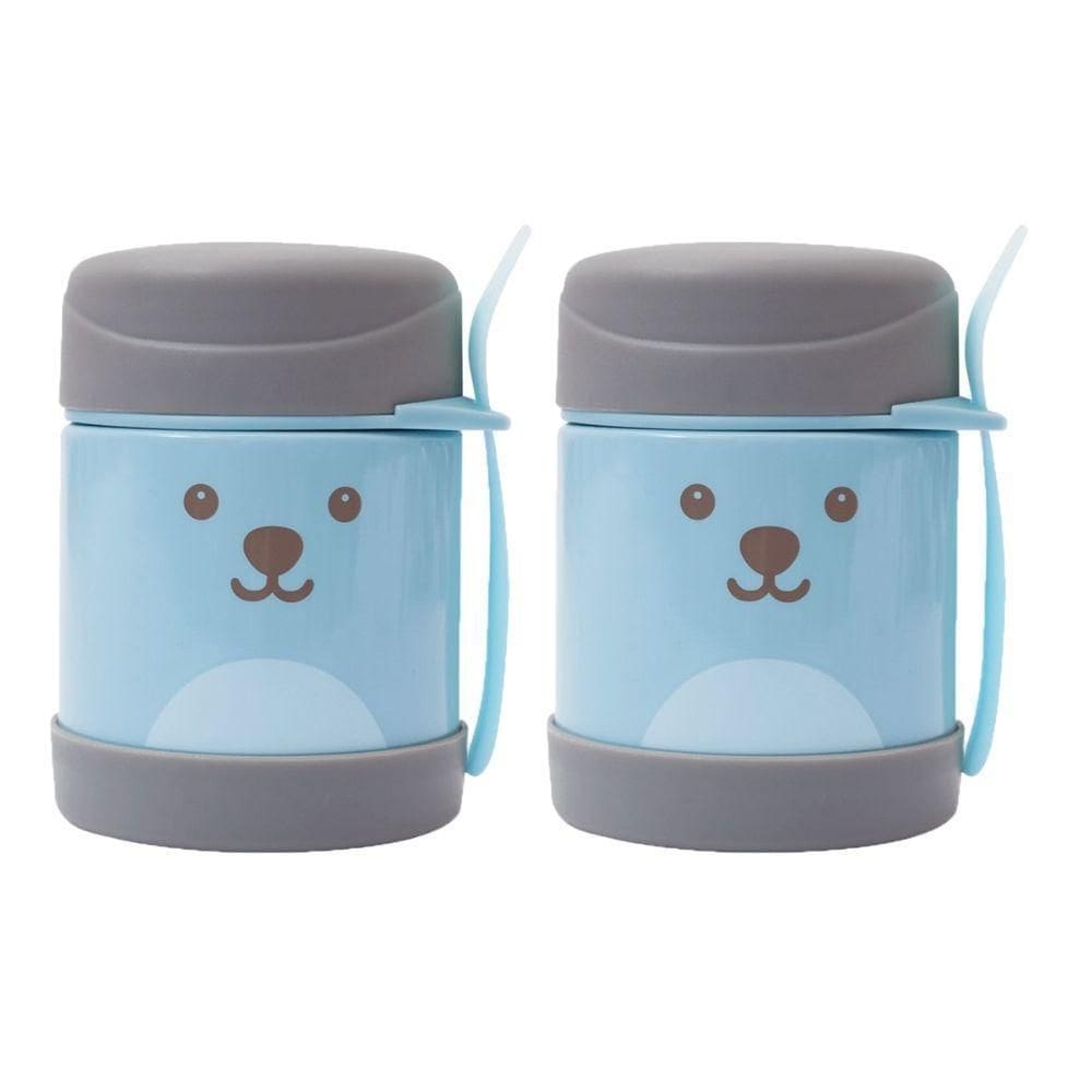 Kit 2 Pote Térmico Alimentação Comida Do Bebe Infantil Aço