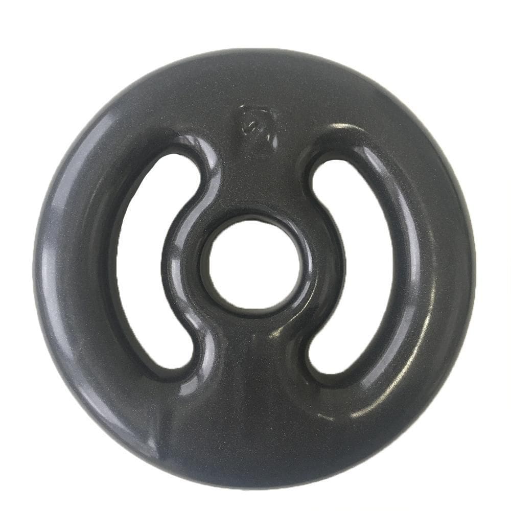 Anilha Emborrachada Vazada Ahead Sports 2Kg Preta