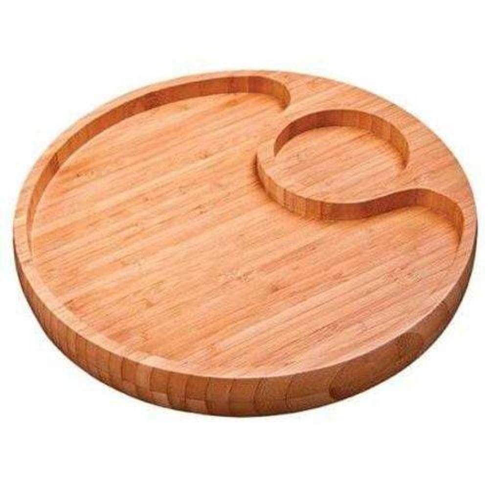 Gamela com 2 Divisórias para Churrasco Mor 3364 em Bamboo