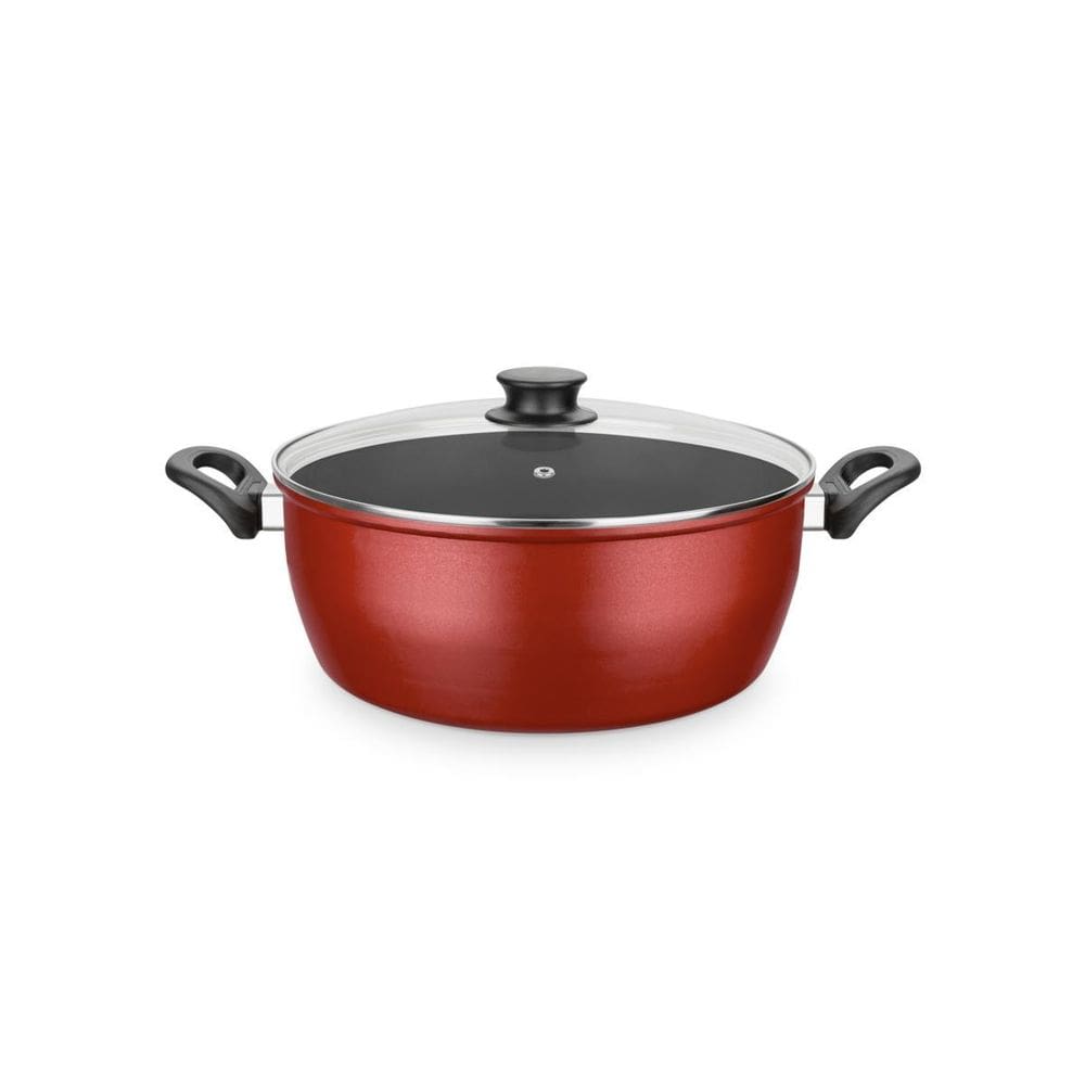 Caldeirão Vermelho Antiaderente Gulê 28Cm