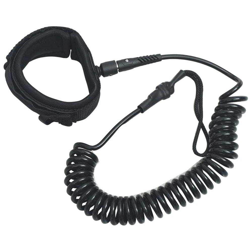 Cabo de TPU preto com coleira em espiral SUP VidaXL 10 Secure Attach