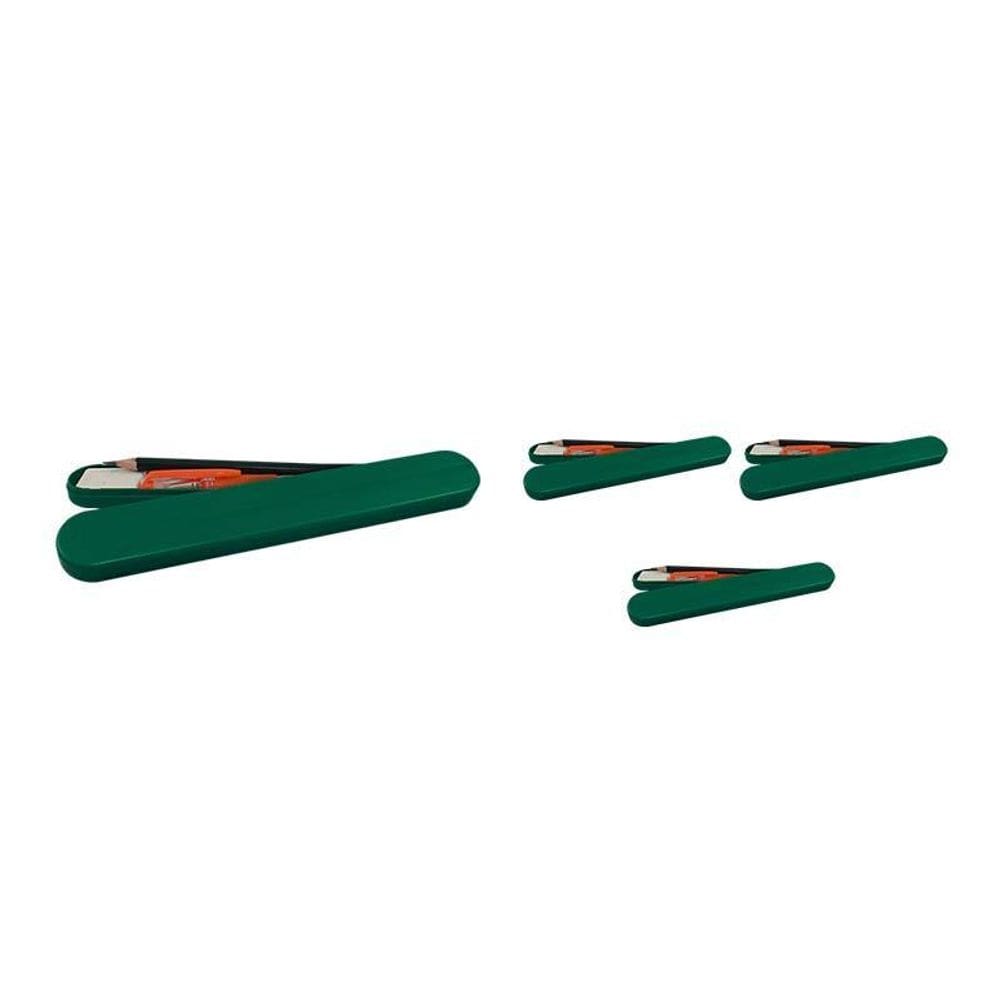 Kit 4 Mini Estojo Verde Plástico
