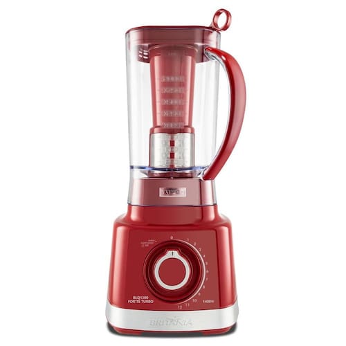 imagem-Liquidificador Britânia BLQ1300V Fortis Turbo 1400W 3L - Liquidificador Britânia 1400W com 12 Velocidades