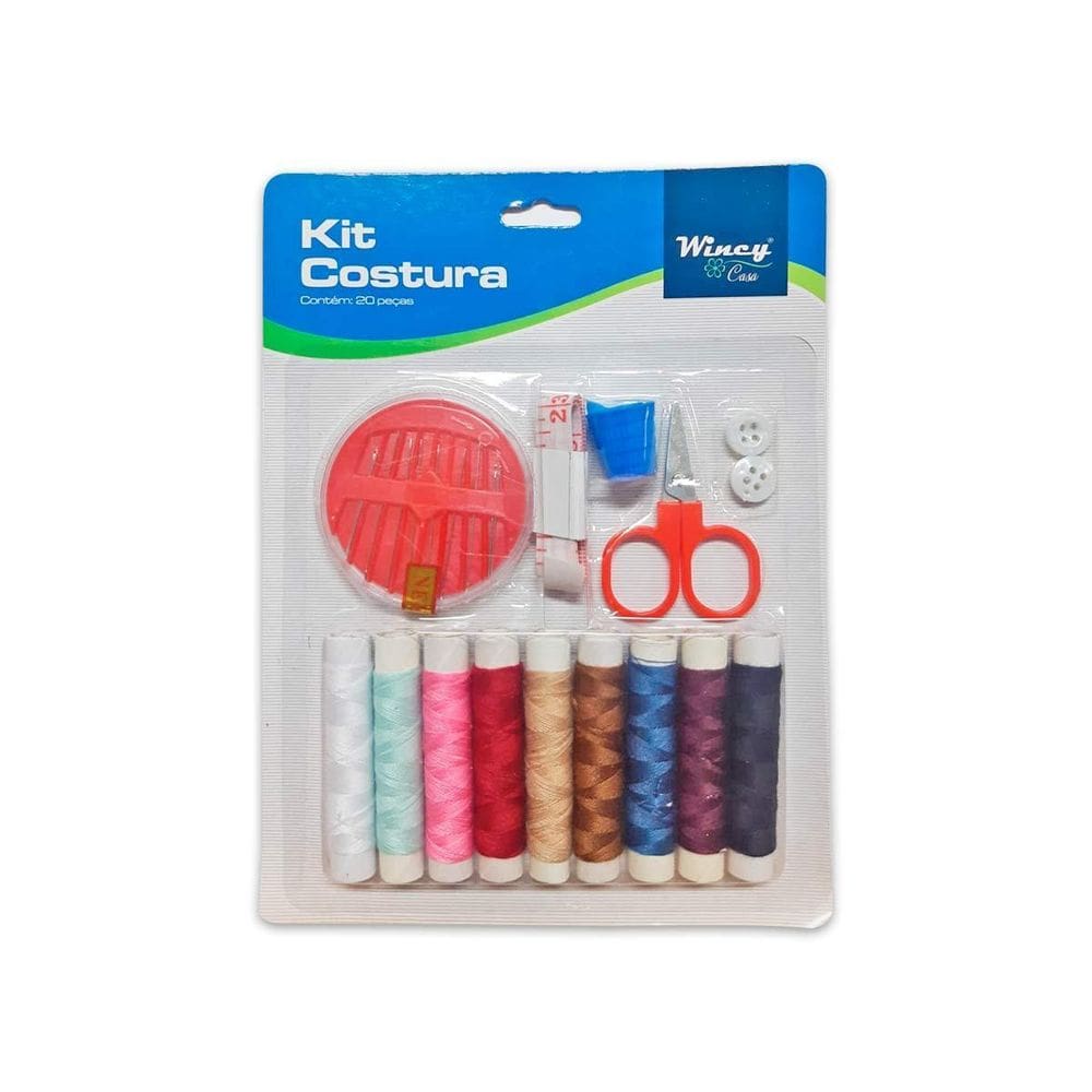 Kit De Costura 6 Agulhas Tesoura E Acessórios Wincy 20Und