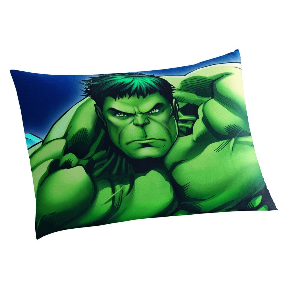 Fronha infantil avengers avulsa 50X70 cm lepper verde