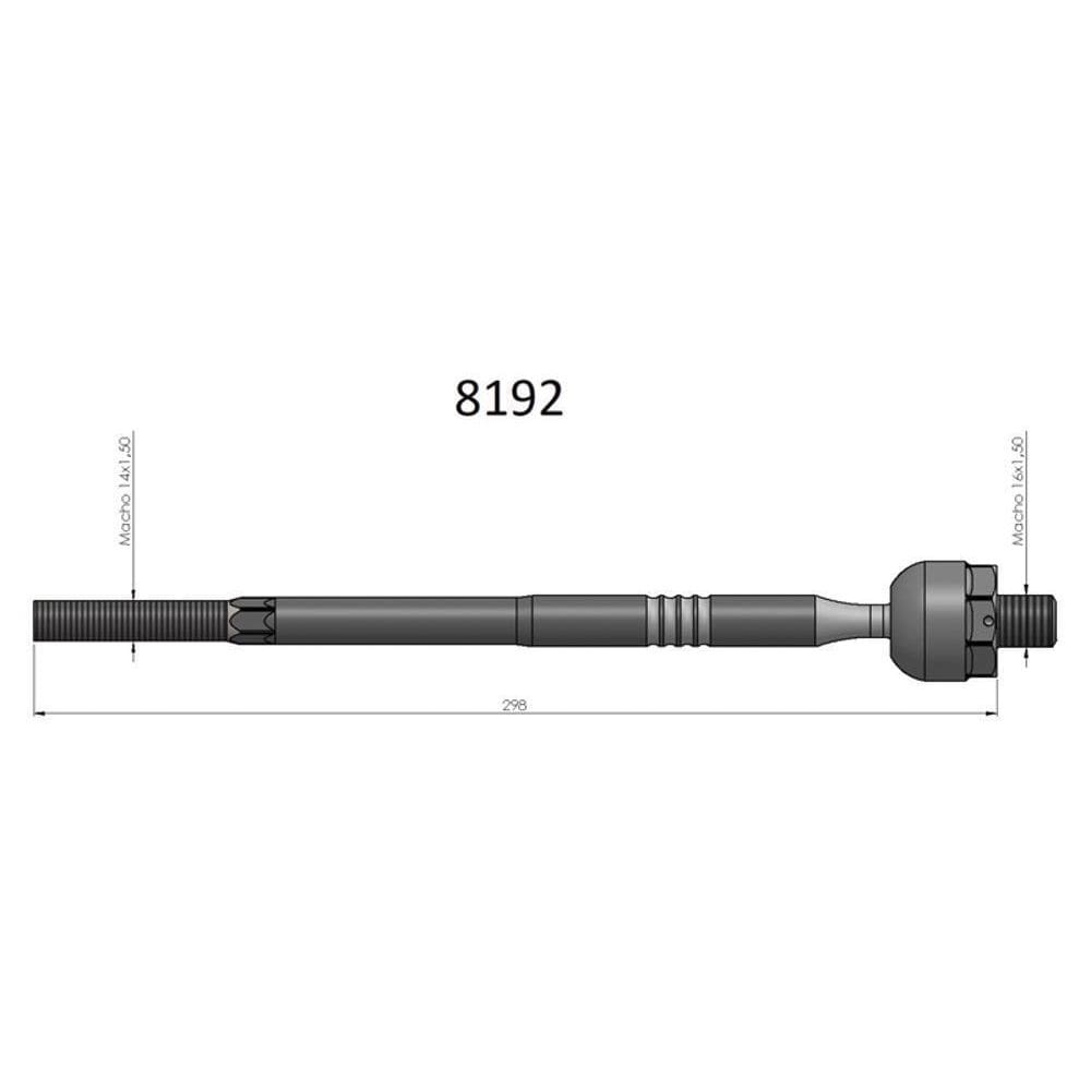 Barra Axial Gol Voyage G5 Fox Polo Spacefox Cross Saveiro