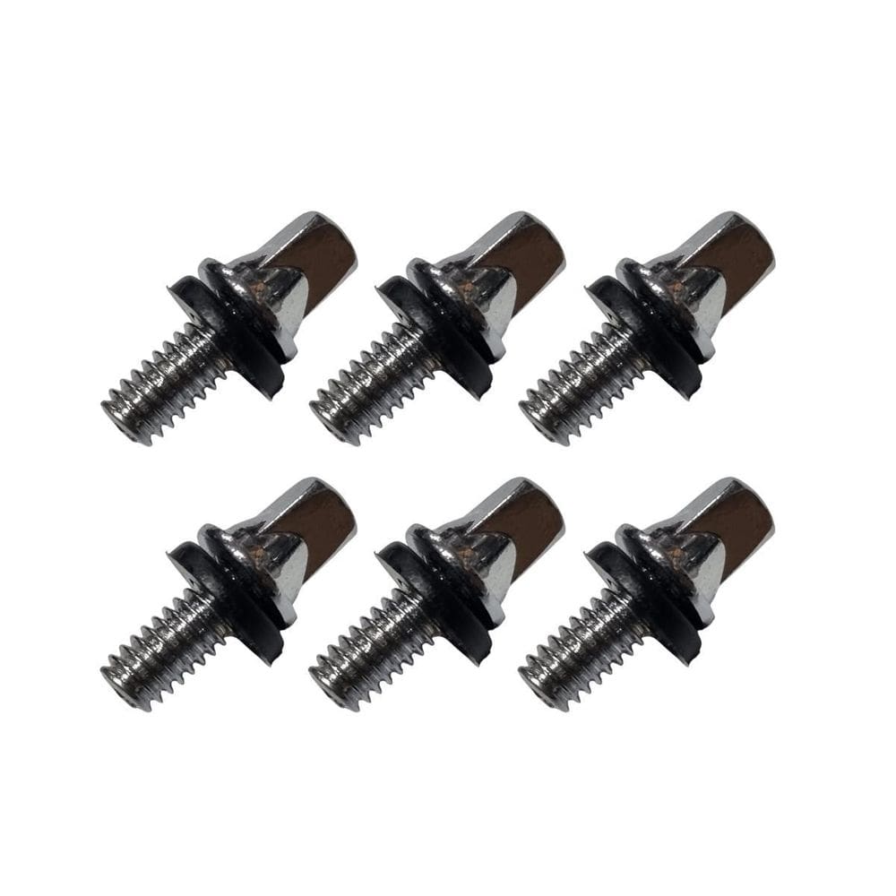 Kit 6 Parafuso Para Pedal De Bumbo Bateria 12Mm X 5Mm 7/32