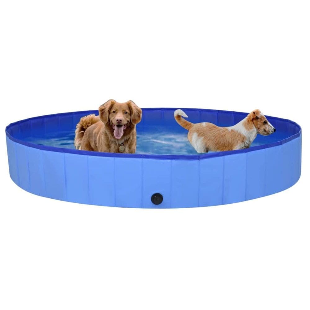 Piscina para cães VidaXL em PVC dobrável durável 200 cm x 30 cm