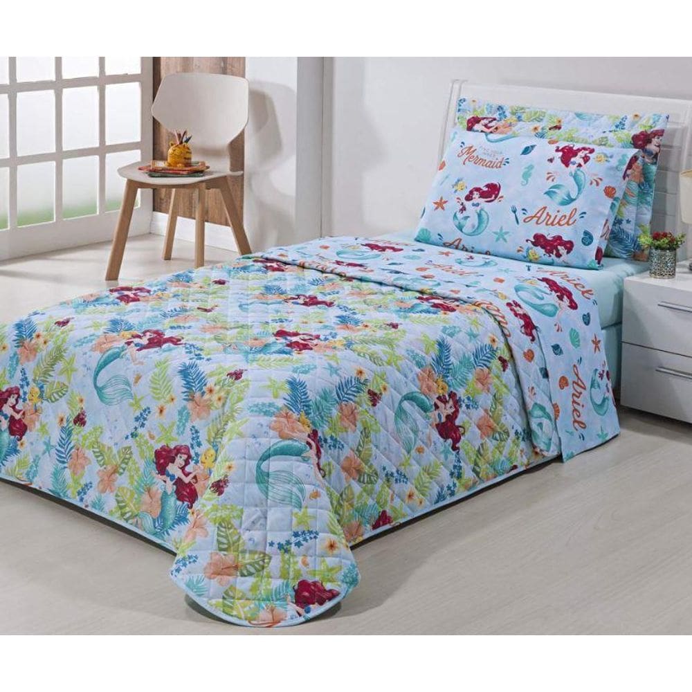 Jogo De Cama Solteiro Infantil 2 Pçs Ariel Summer Andreza