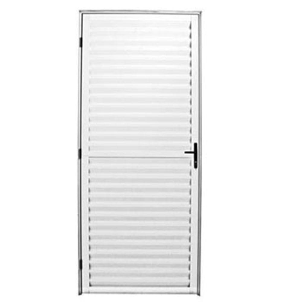 Porta Palheta Aluminio Branco 2,10x0,80 Lado Direito