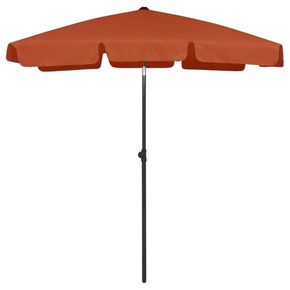 Guarda-chuva de praia vidaXL Elegant Terracotta UV 50+ Protection