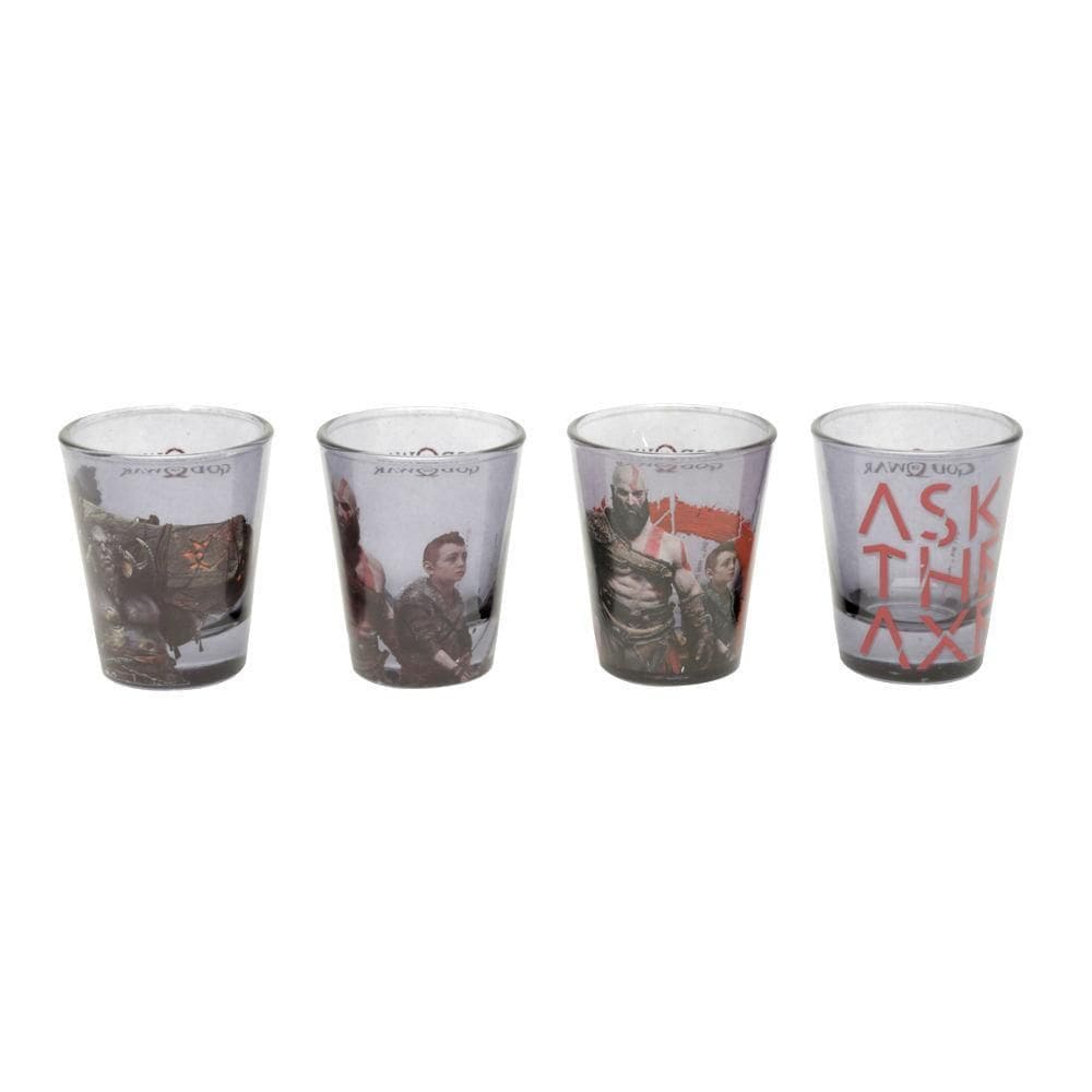 Conjunto De 4 Copos Shot 50 Ml God Of War