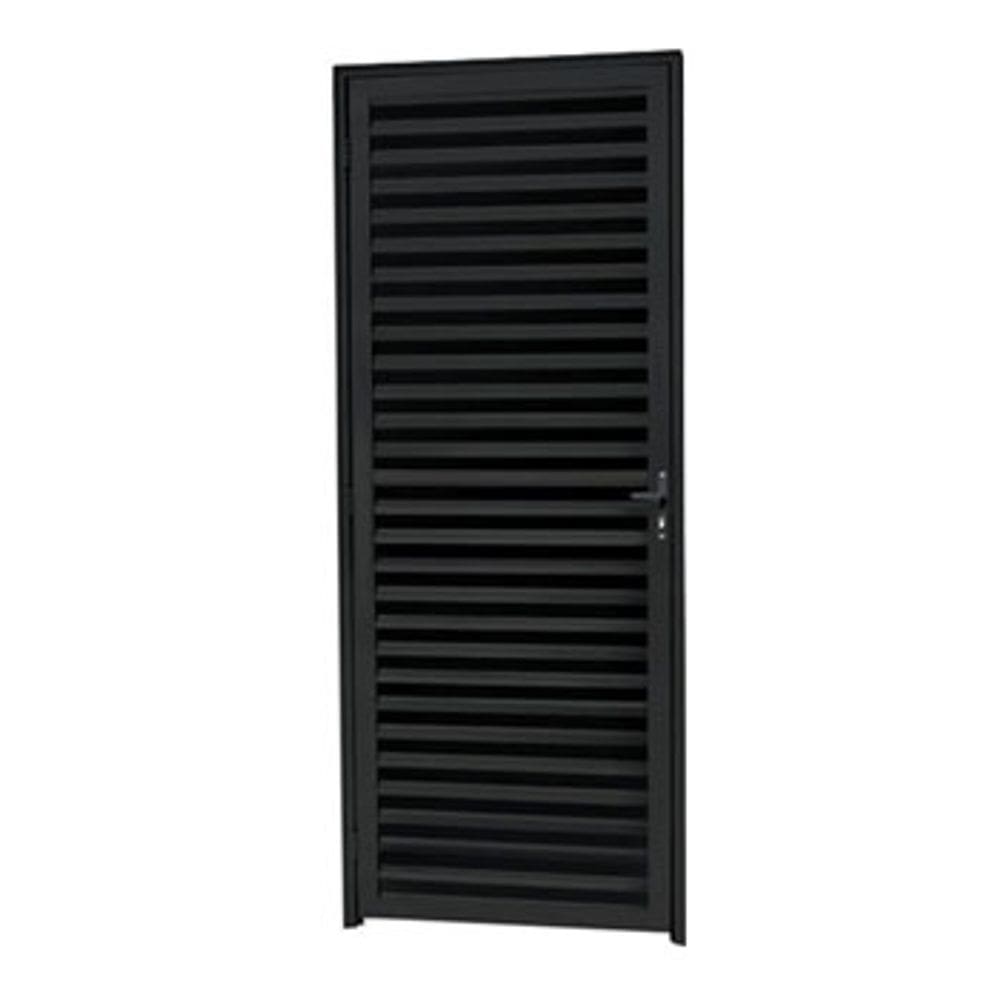 Porta Palheta Aluminio Preto 2,10x0,80 Lado Direito