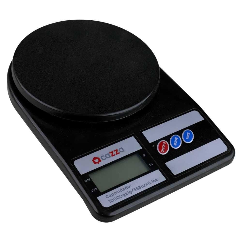Balança Digital Cozinha 10Kg Cazza Preto