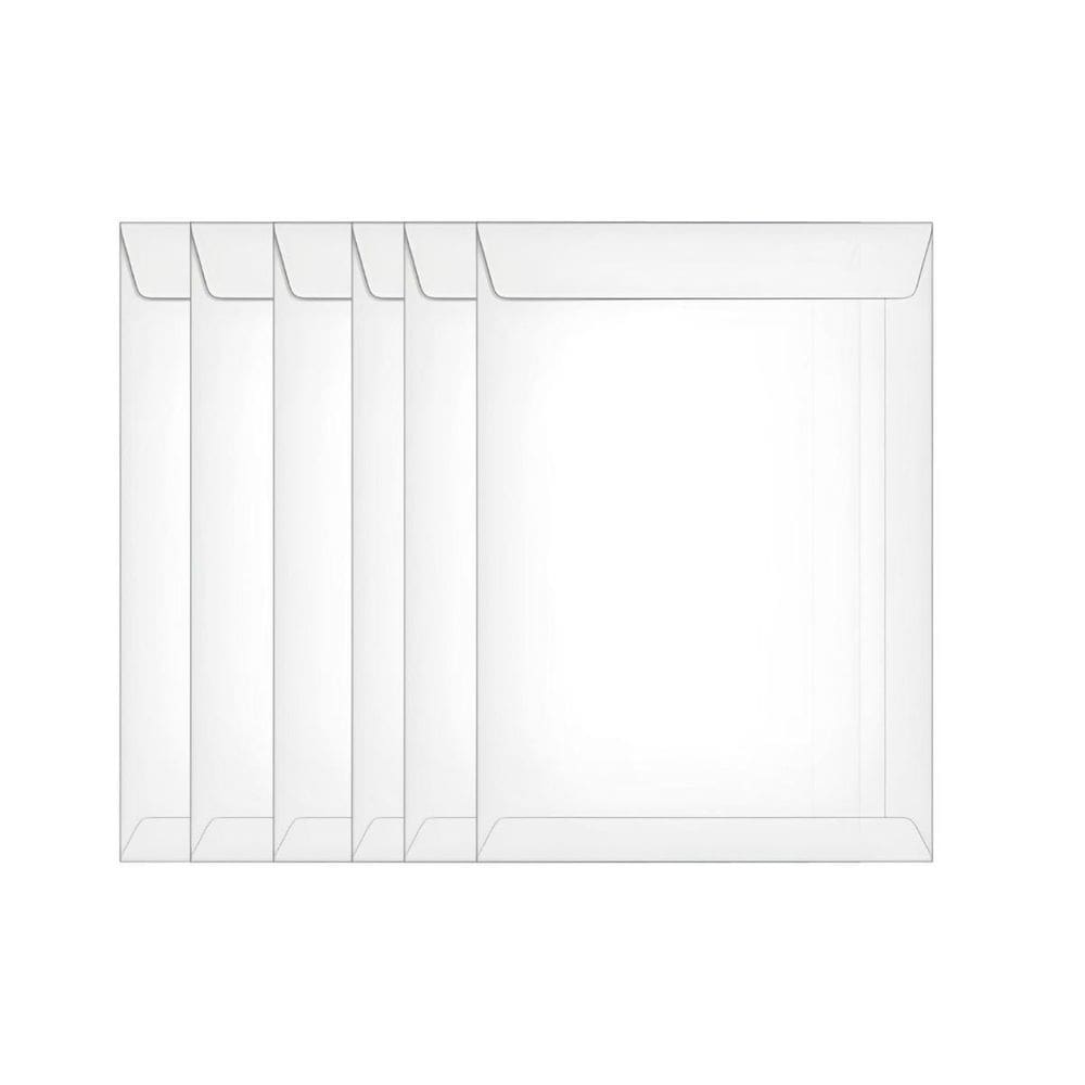 Envelopes 176Mm X 250Mm Liso A4 Ofício 50 Unidades Branco