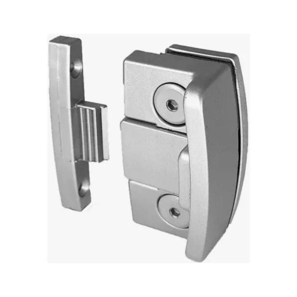 Fechadura Janela Correr Vidro Alvenaria Batefecha Cinzafosco