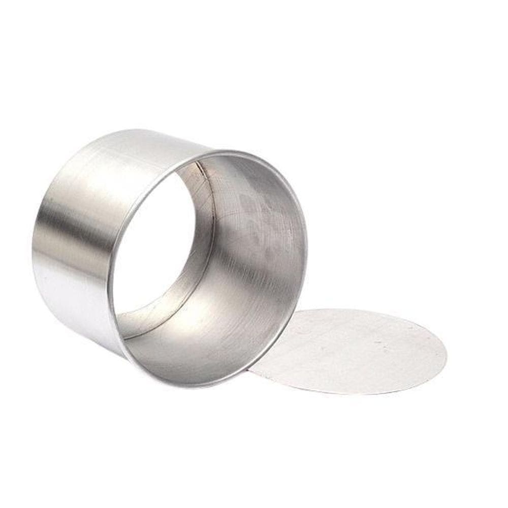 Forma Bolo Redonda Fundo Falso 10X10Cm - Alumínio Festforma