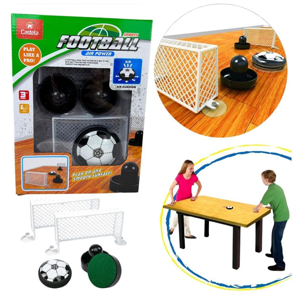 Jogo Futebol De Mesa Bola Plana Flutuante Hockey - Castela