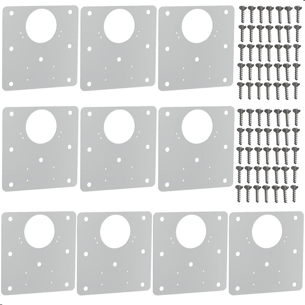 Kit 10 Placas Para Reparo De Porta Dobradiça Armário Mdf Qdd