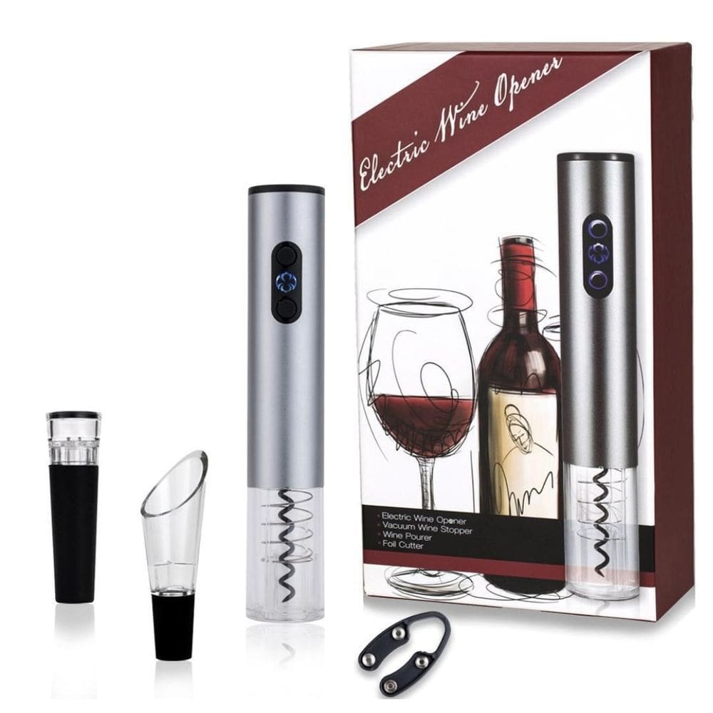 Abridor De Garrafa Automático Saca Rolhas Elétrico