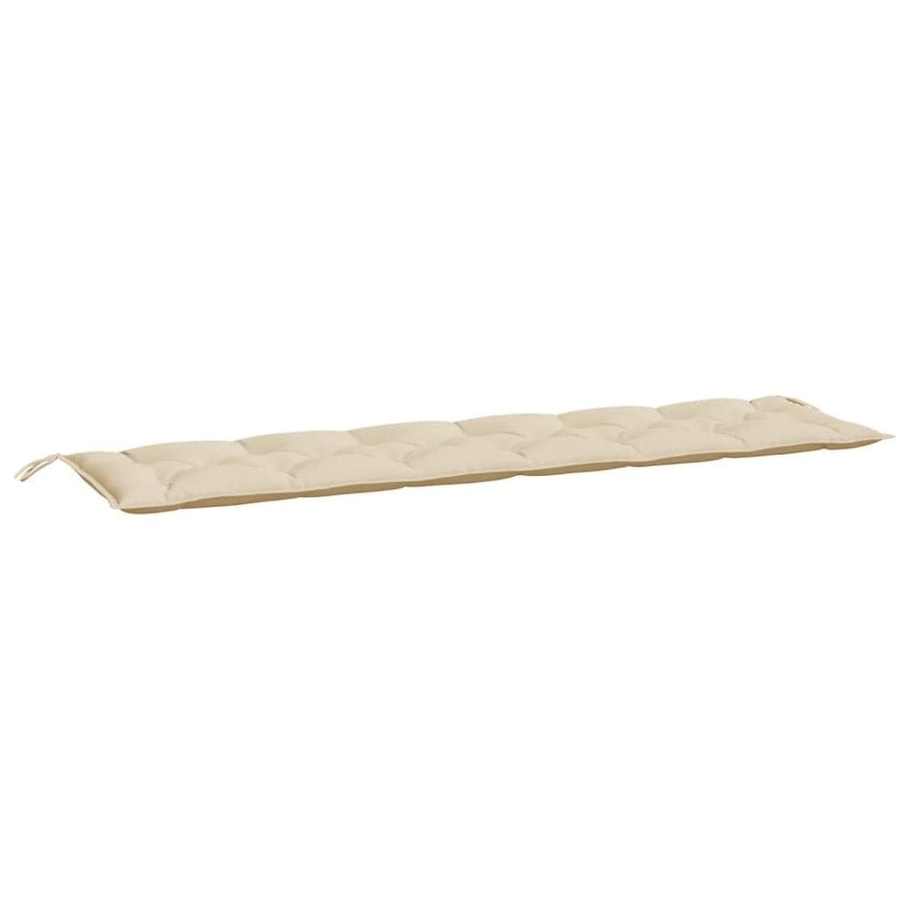 Almofada de banco de jardim VidaXL Bege 200x50x7cm Poliéster Oxford