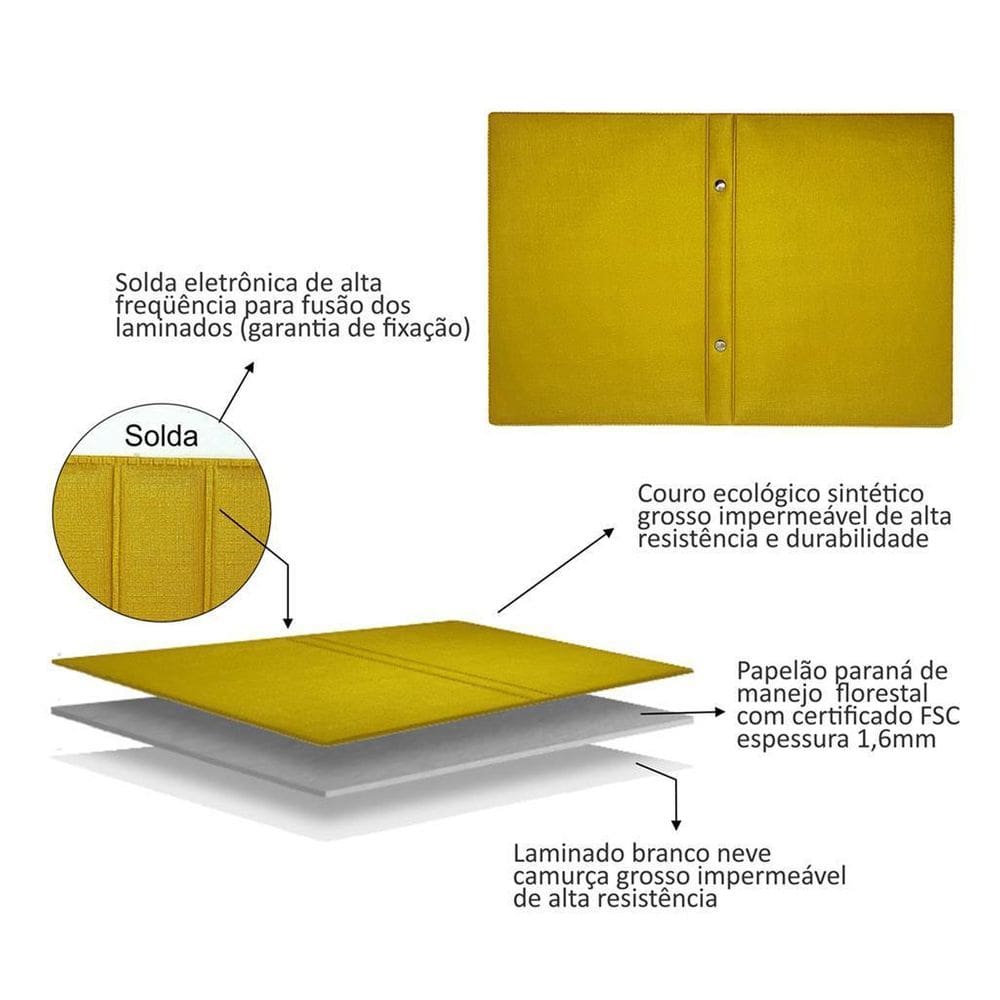 1 Álbum De Foto 20X25/40 Fotos sintético Dourado Gold