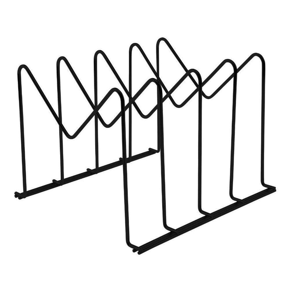 Organizador De Tampas Travessas Formas Preto Fosco Future