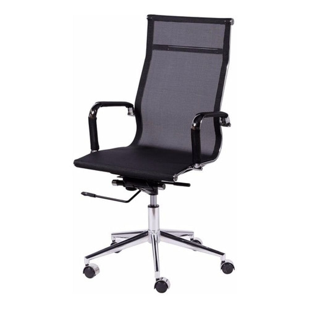 Cadeira Office Escritório Esteirinha Or Design 3303 Alta Cor Preto