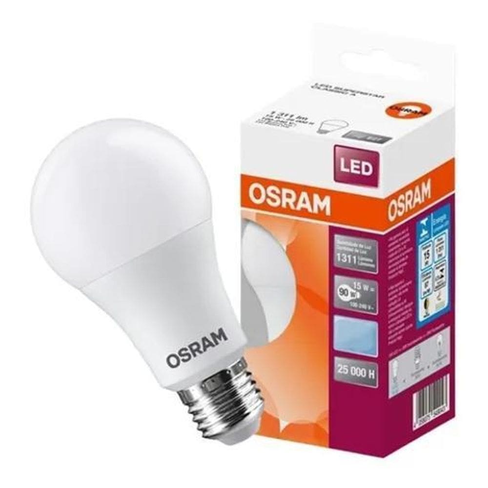 Osram - Lâmpada Bulbo Led 15W Bivolt 4000K E27 Branca Neutro