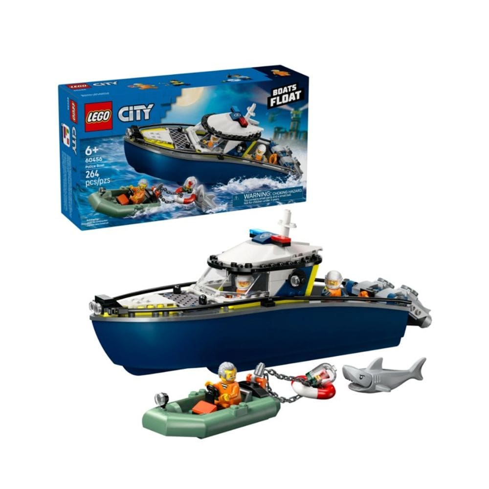 Lego City Perseguição de barco policial - 60456