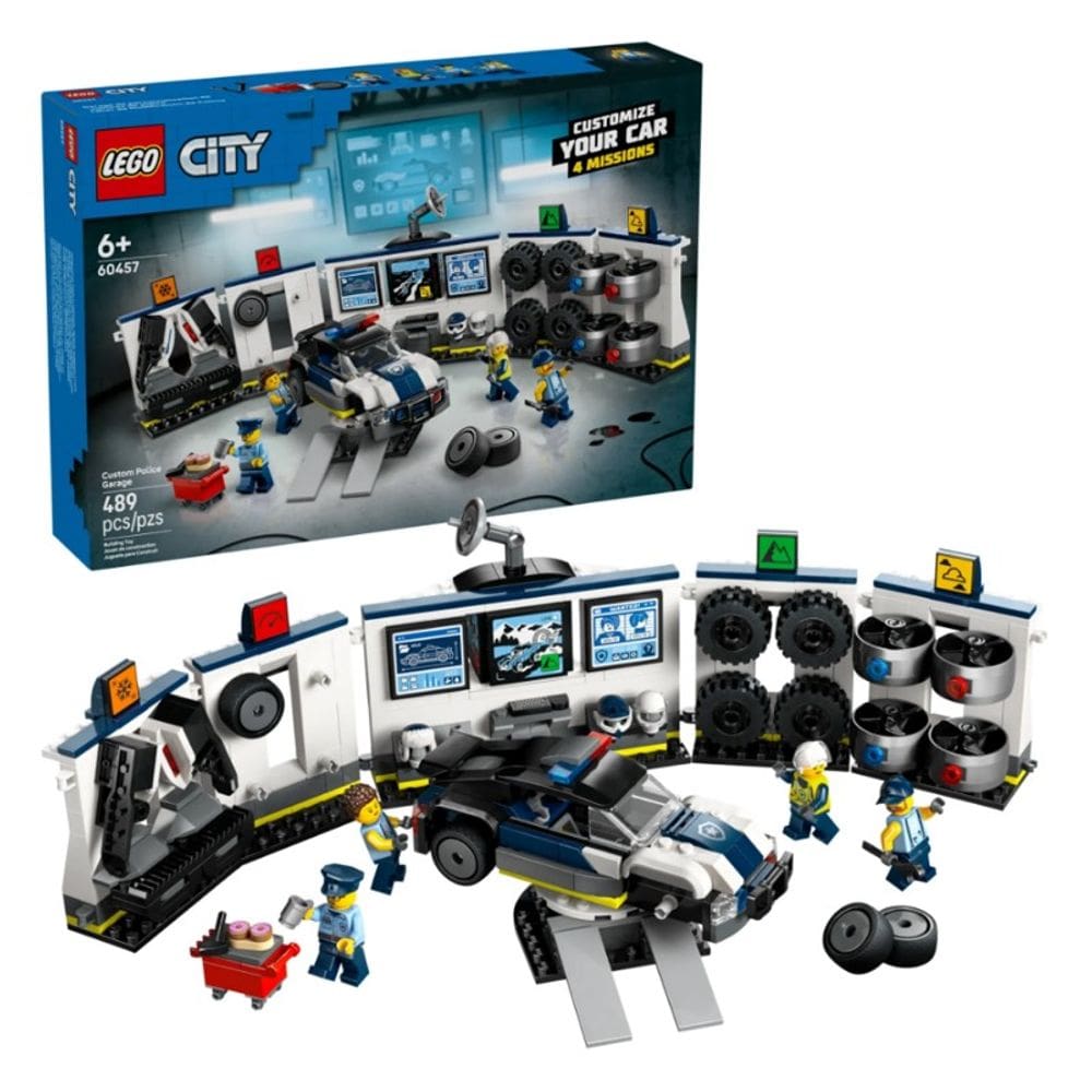 Lego City Garagem Carros de Polícia Personalizados - Lego