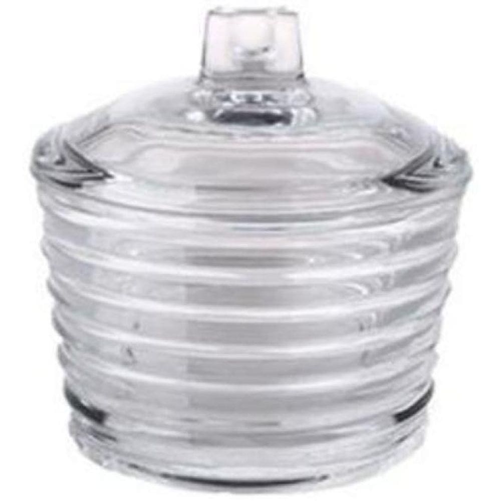 Açucareiro De Cristal Com Tampa Colmeia Lyor 10Cm