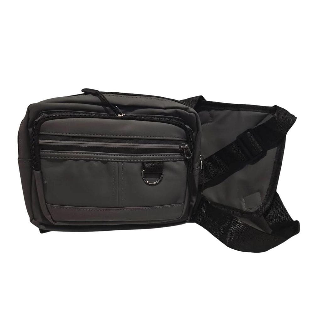 Pochete Mochila Frontal Peito Cor: Cinza