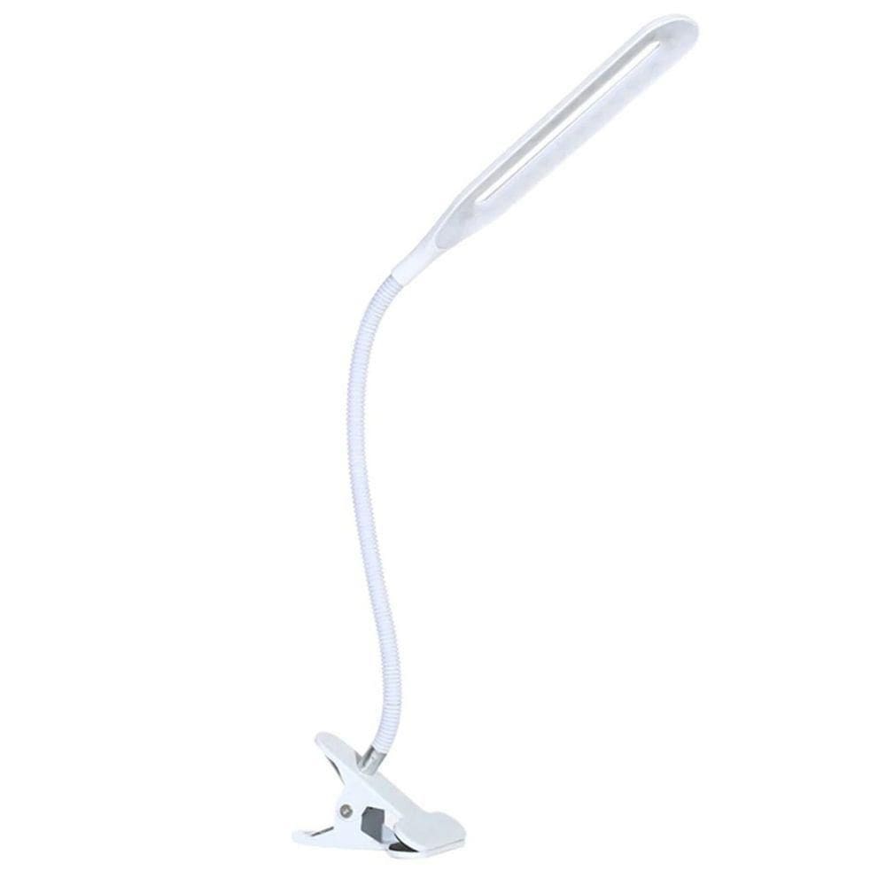 Luminária Led Mesa Alto Brilho Portátil Presilha Usb Notebook Leitura Branco