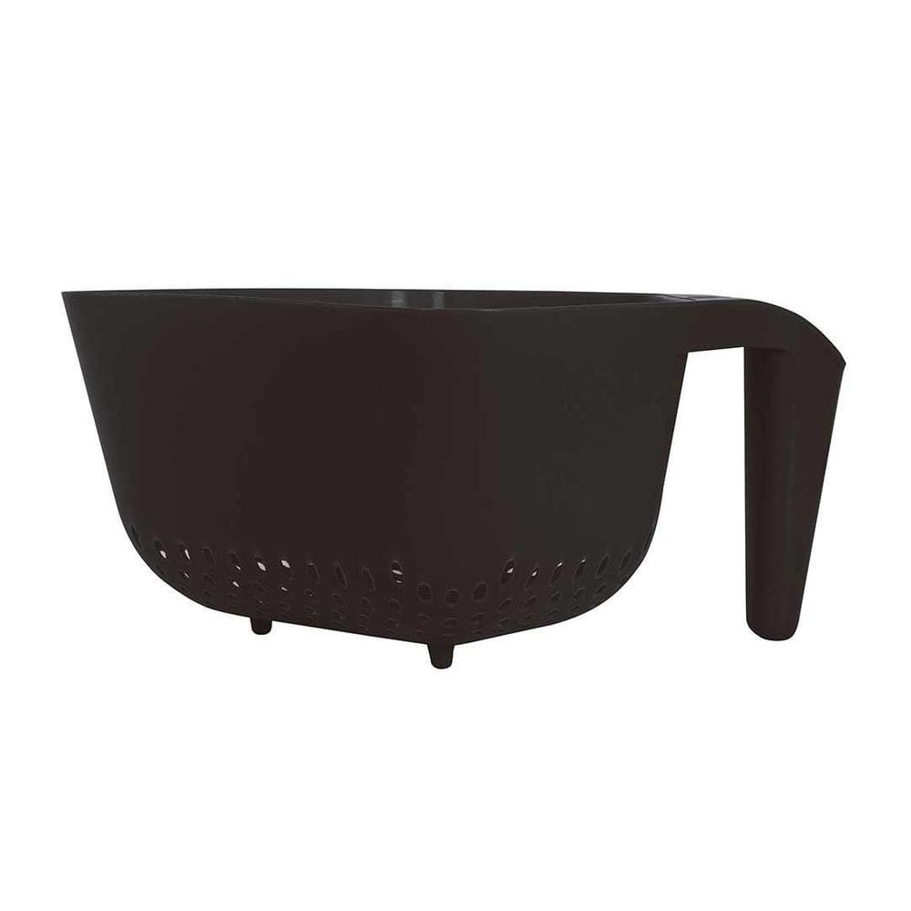 Escorredor De Massas E Macarrão Grande Multiuso Preto