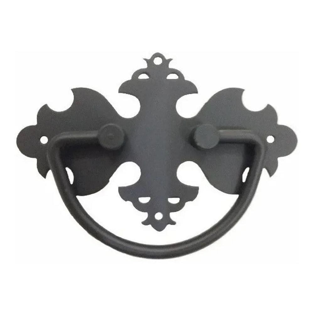 Puxador Colonial Alça De Baú Móveis Alça Caixão Preto Fosco