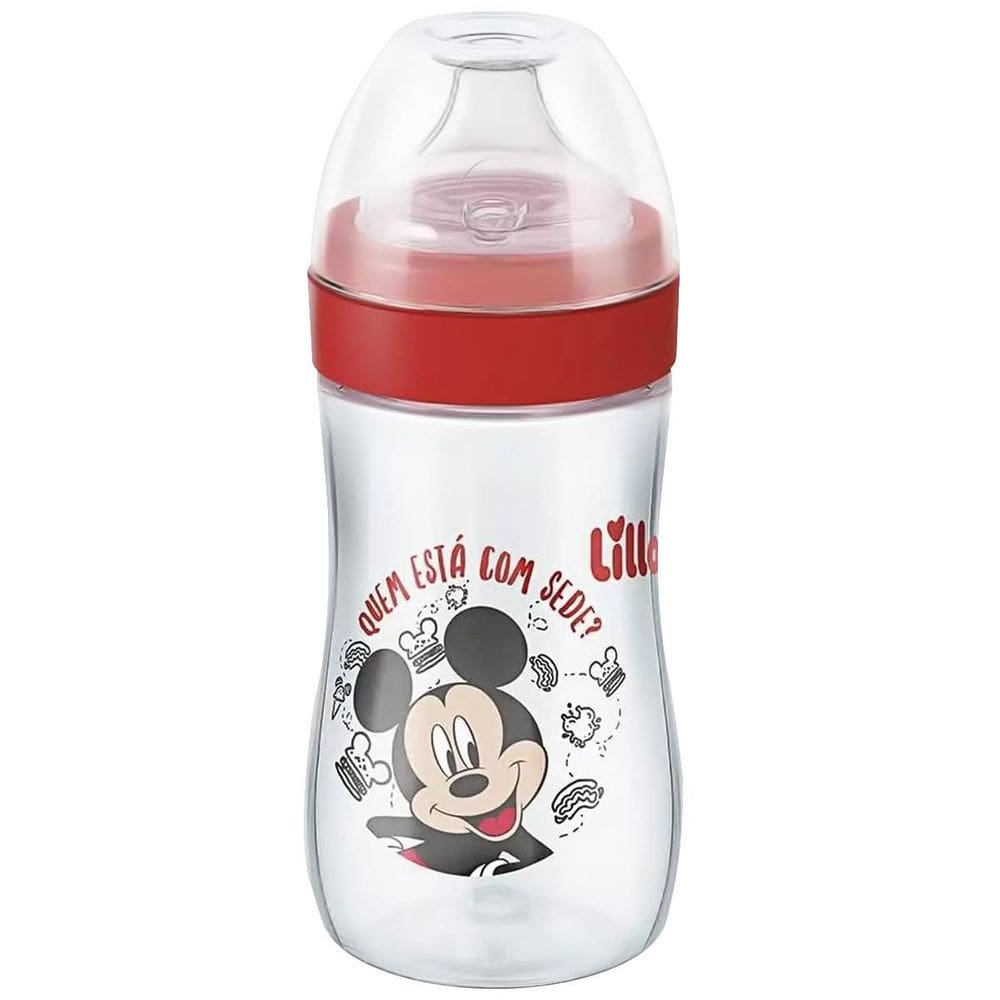 Copo Bebê Bico Silicone 300Ml +12M Evolution Mickey Lillo