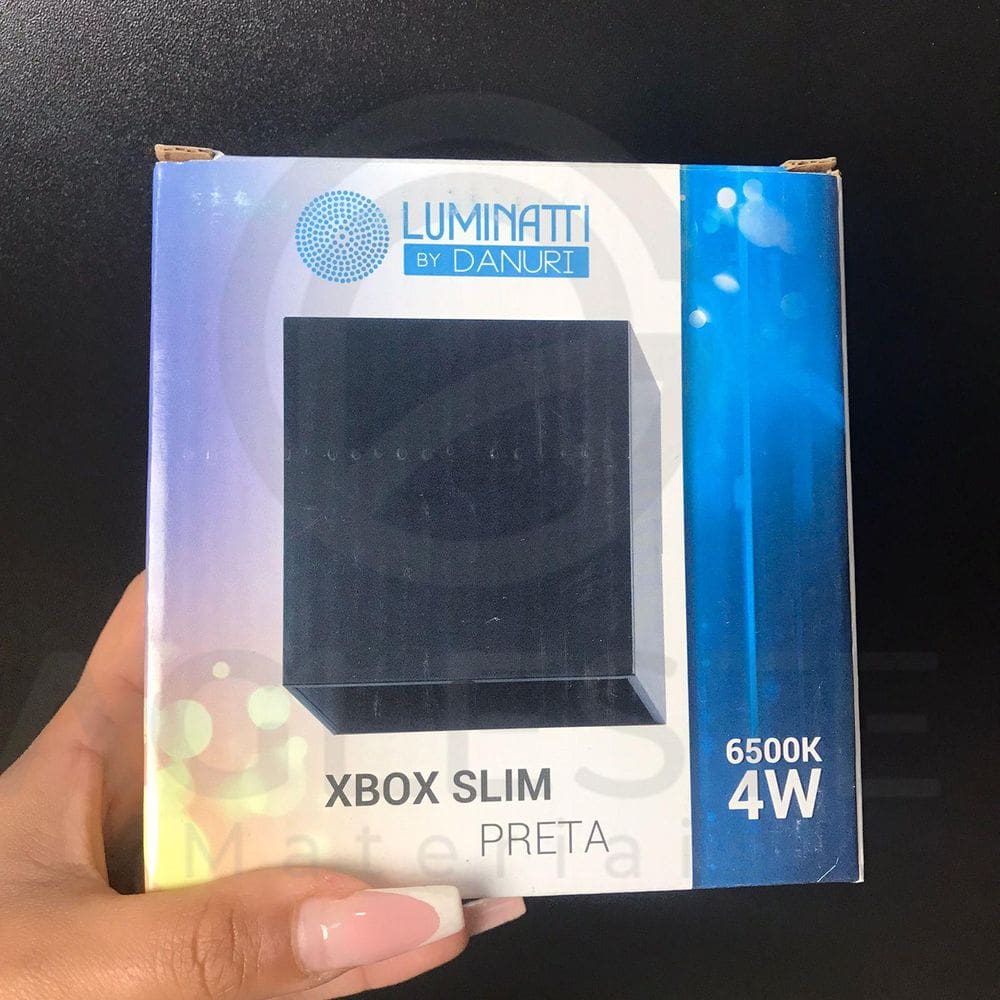 Arandela Led Xbox Slim Preto 4W - Luminatti - LM1239