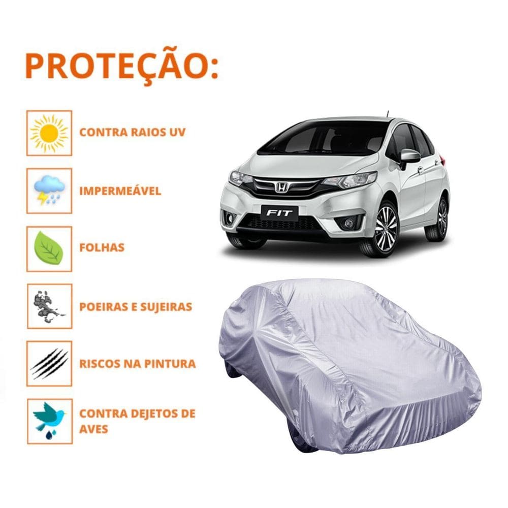 Capa Cobrir Carro Honda Fit Proteção Qualidade Impermeável