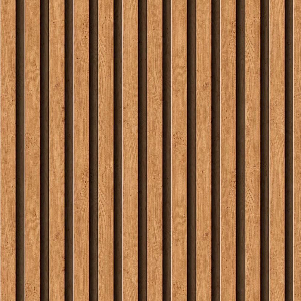 Papel De Parede Ripado Madeira Sala Quarto 3 Metros