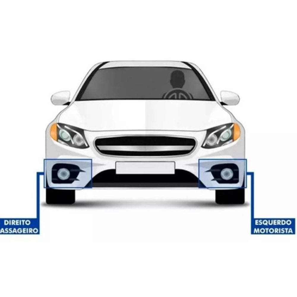 Moldura Grade Farol Milha Palio 2004 A 2017 Preto
