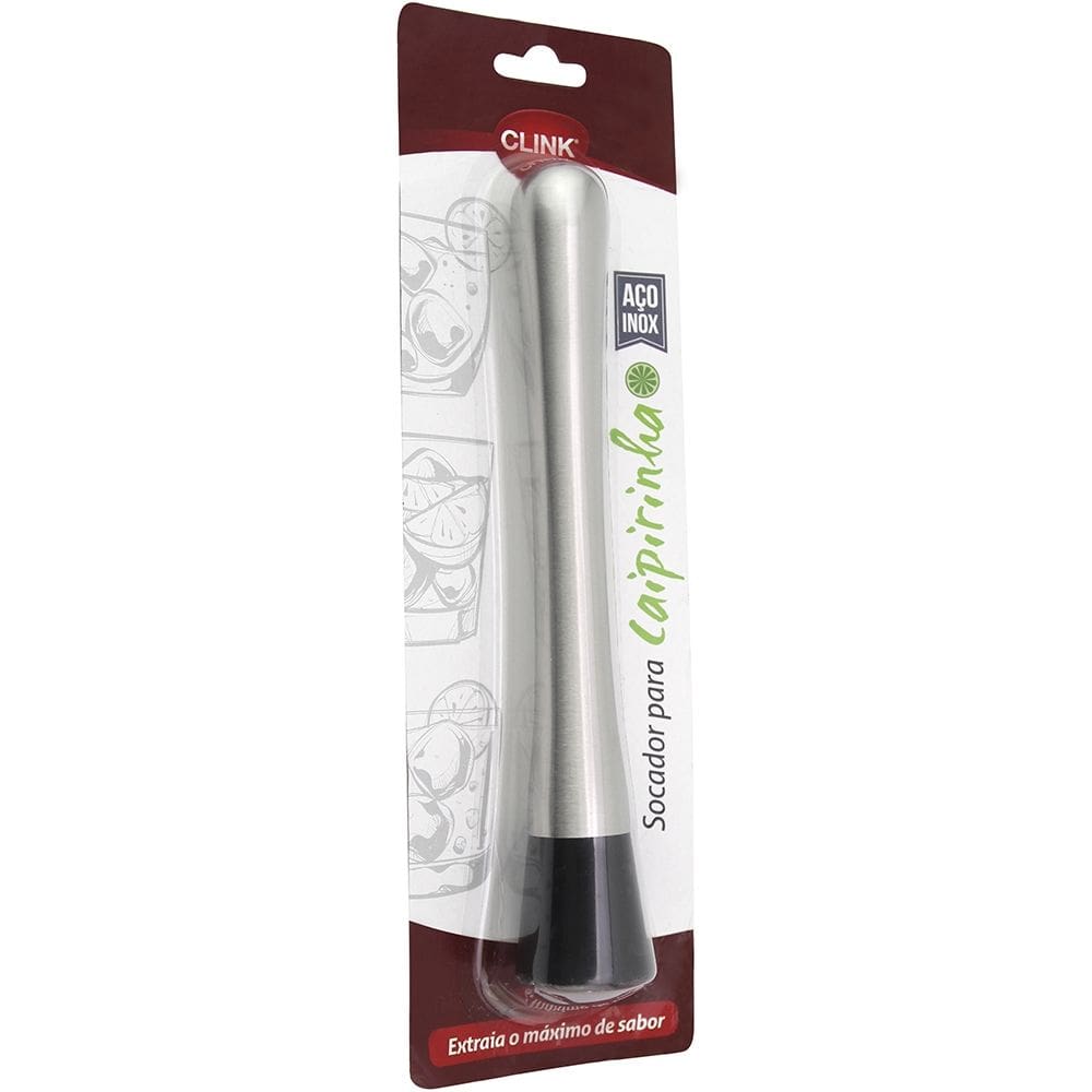 Socador Caipirinha Aço Inox 20,5 cm Clink