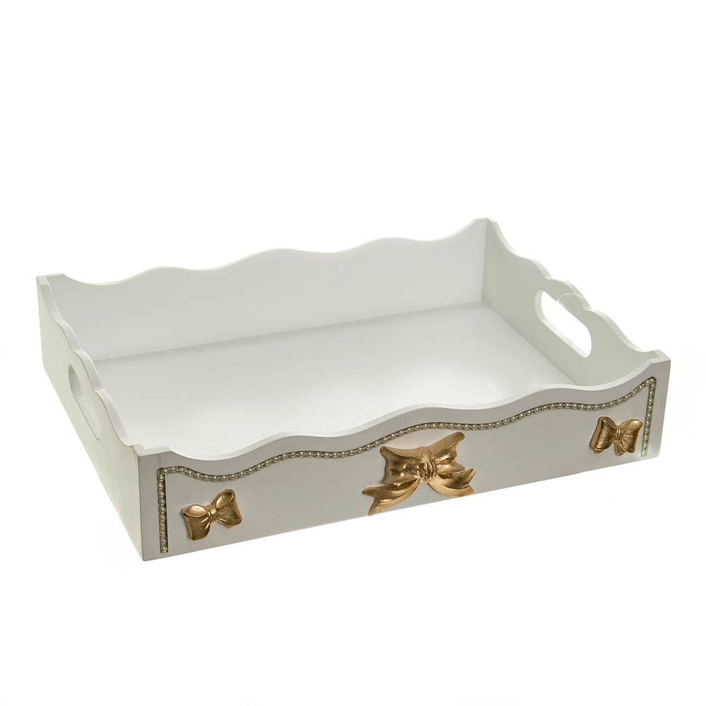 Bandeja Fantasia Pérola Amarela E Laços Quarto Bebê Infantil