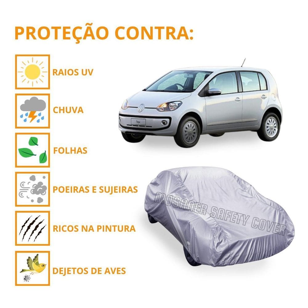 Capa Cobrir Carro Volkswagen Up Com Proteção Impermeável