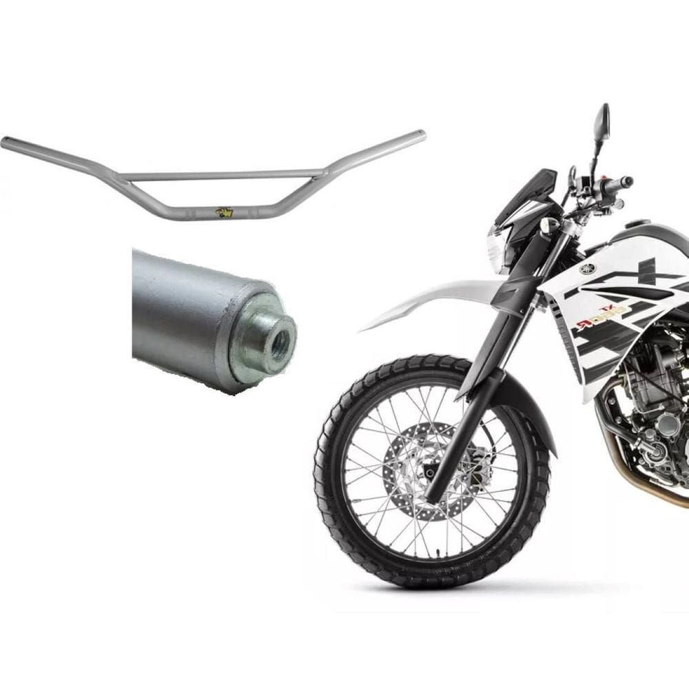 Guidão Cinza Com Rosca Peso Interno Xt 660 Xt 660Z Ténéré